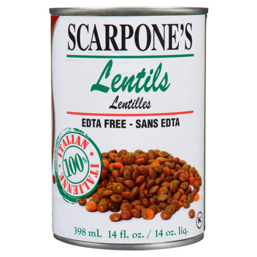 Scarpone's Canned Lentils 398 ml