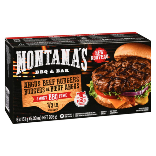 Montana's Frozen Canadian Angus Beef Burger 906 g