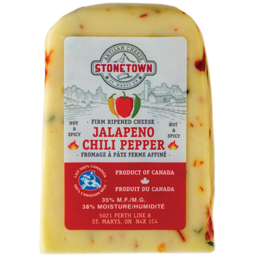 Stonetown Artisan Cheese Jalapeno Chili Pepper Cheese 170 g