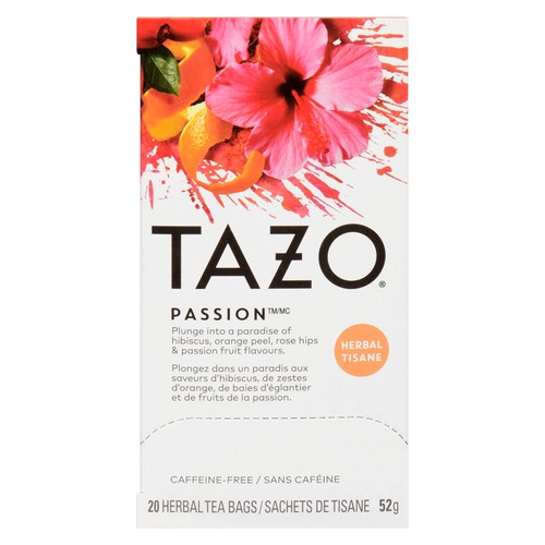 Tazo Herbal Tea Passion 20 Tea Bags 
