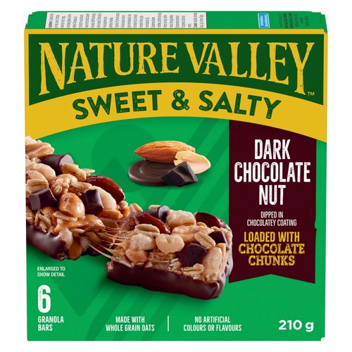 Nature Valley Granola Bars Sweet & Salty Dark Chocolate Nut 210 g
