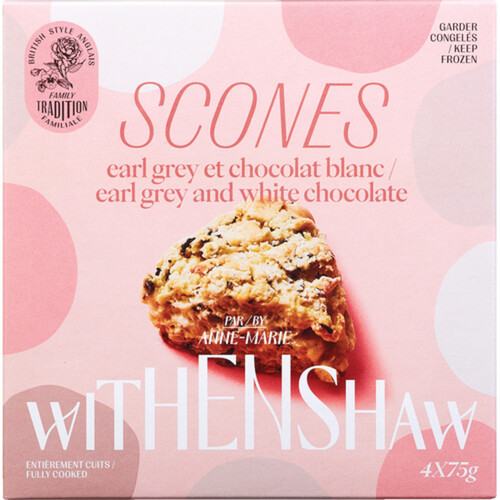 Anne-Marie Withenshaw Scones Earl Grey And White Chocolate 300 g (frozen)