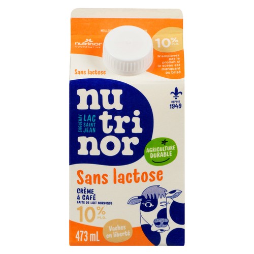 Nutrinor Lactose Free 10% Coffee Cream 473 ml