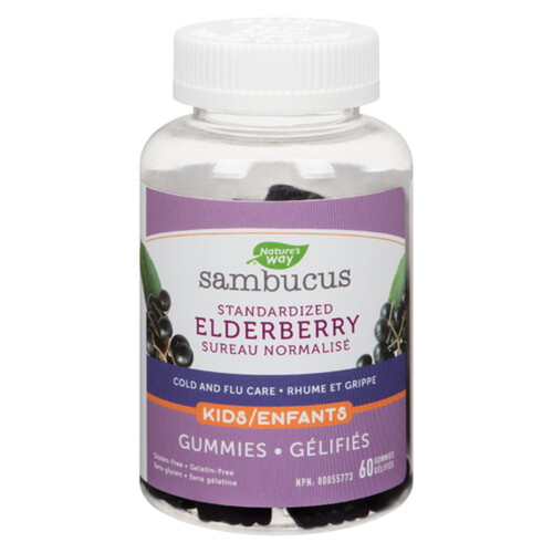 Nature's Way Kids Vitamins Gummy Sambucus 60 EA