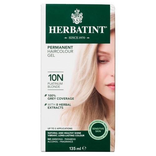 Herbatint Hair Color Gel 10N Platinum Blonde 120 ml