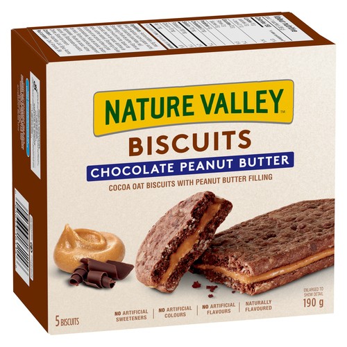 Nature Valley Biscuits Chocolate Peanut Butter 190 g