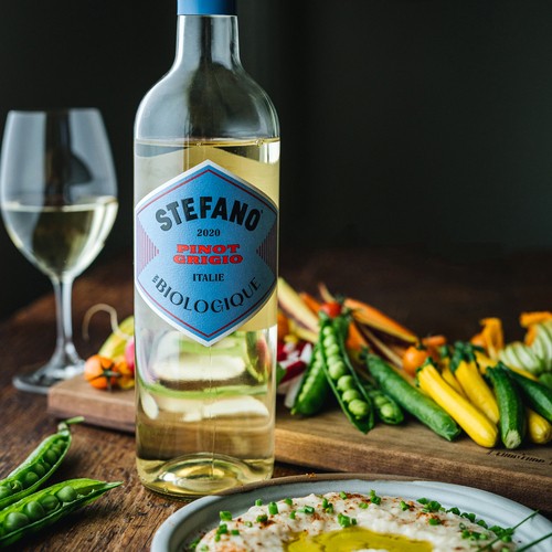 Stefano Organic White Wine Pinot Grigio 750 ml (bottle)