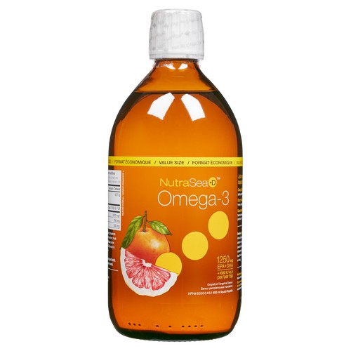 NutraSea +D Omega-3 Liquid Grapefruit Tangerine 500 ml 