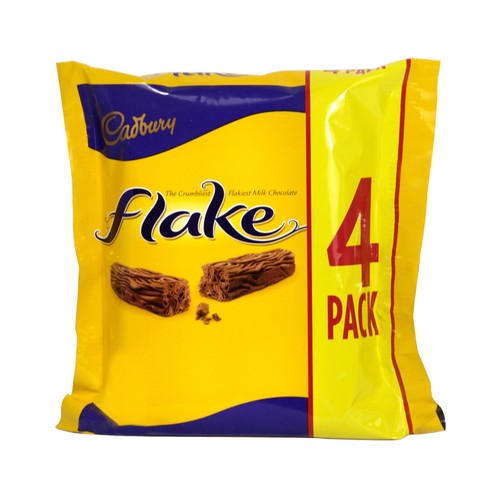 Cadbury Chocolate Bars Flake 4 x 20 g