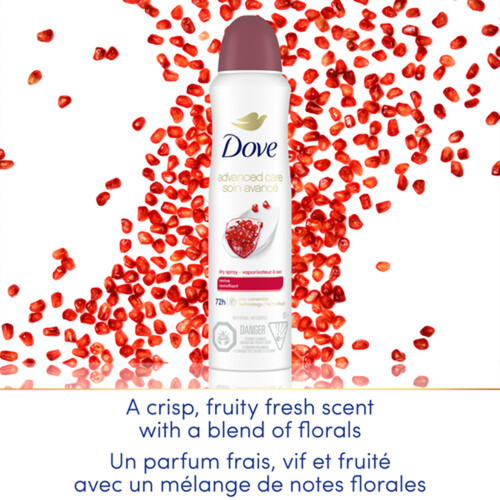 Dove Advanced Care Dry Spray Antiperspirant Revive Scent Deodorant For Women 107 g