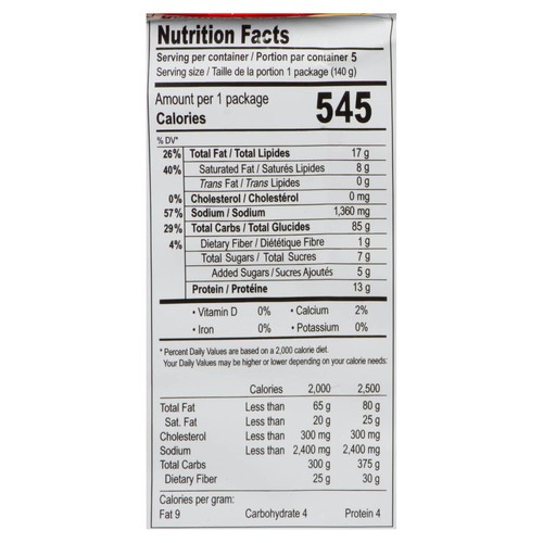 Samyang 2x Spicy Chicken Noodles 5 x 140 g