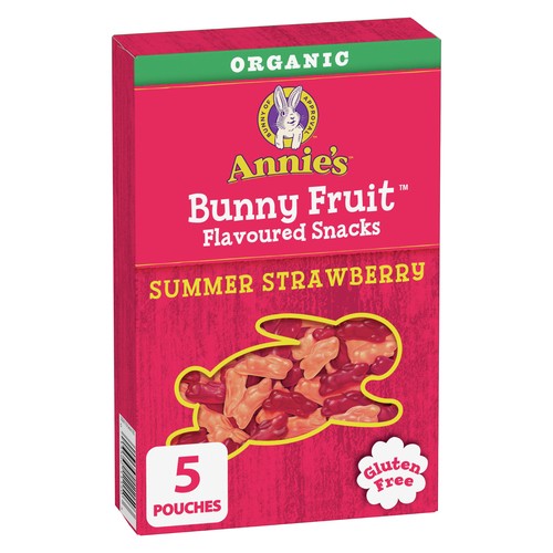 Annie's Organic Bunny Fruit Flavoured Snacks Summer Strawberry 115 g