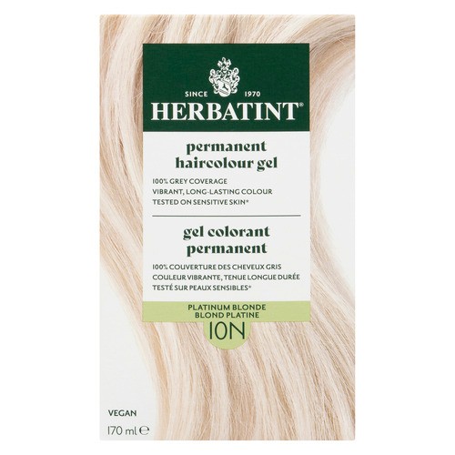 Herbatint Permanent Haircolour Gel 10N Platinum Blonde 170 ml