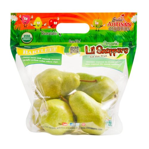 Lil Snappers Organic Pear Bartlett King Size 907 g