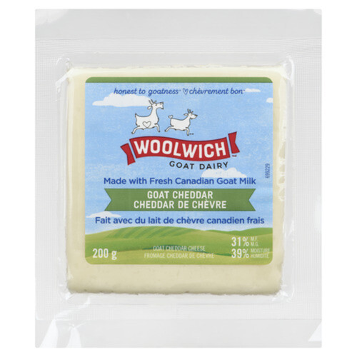 Woolwich Goat Cheddar Cheese 200 g