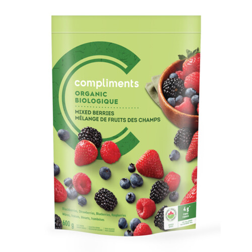 Compliments Organic Frozen Mixed Berries 600 g