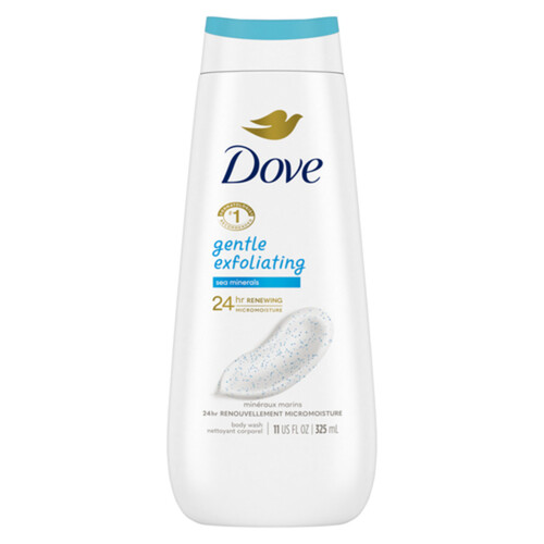 Dove Gentle Exfoliating Body Wash Sea Minerals For Healthy-Looking Skin 325 ml
