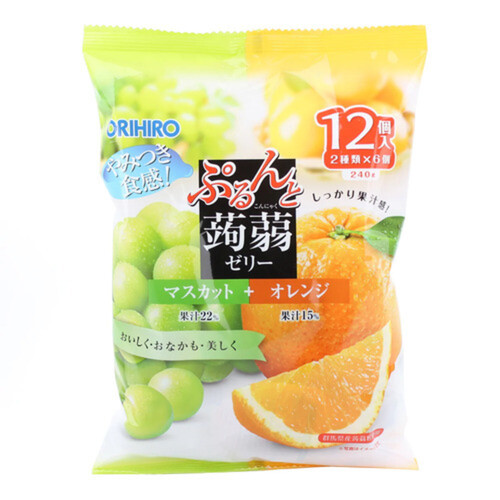 Orihiro Konjac Jelly Pouch Muscat And Orange 240 g