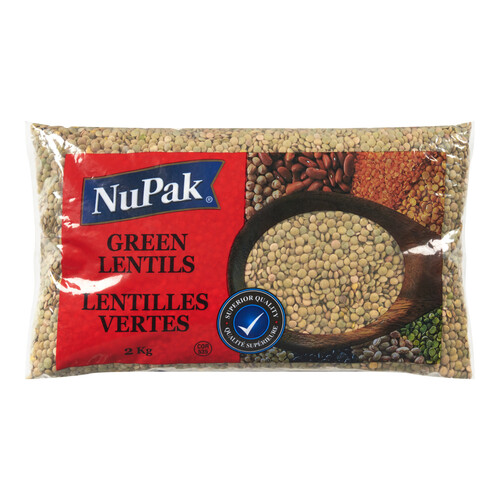 NuPak Green Lentils 2 kg