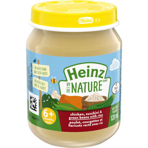 Heinz By Nature Baby Food Chicken Zucchini Green Beans Rice 128 ml