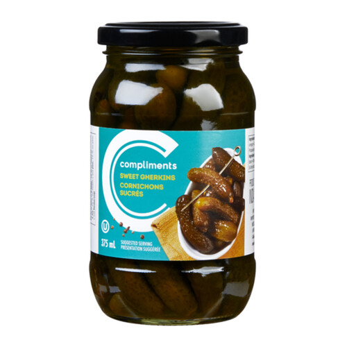 Compliments Sweet Gherkins 375 ml