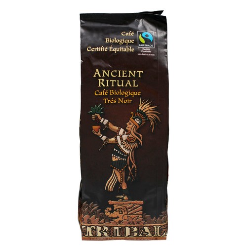 Tribal Java Organic Whole Bean Coffee Ancient Ritual Deep Dark 454 g