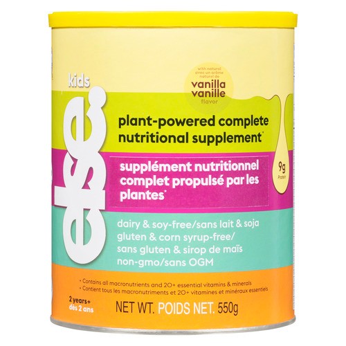 Else Kids Plant Powered Complete Nutritional Supplement Vanilla 550 g