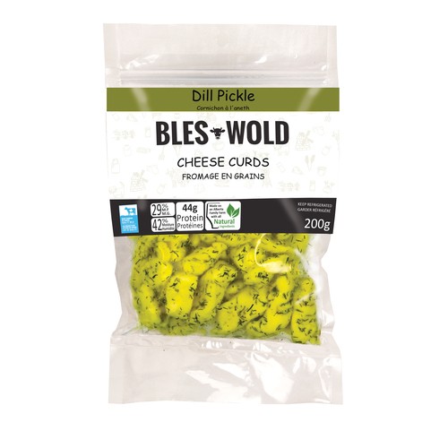 Crystal Springs Bles-Wold Cheddar Cheese Curds Dill Pickle 200 g