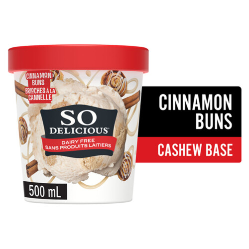 So Delicious Dairy-Free Cashew-Based Frozen Dessert Cinnamon Cookie Dough 500 ml