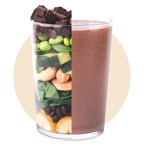 Evive Frozen Smoothie Cubes No Added Sugar Protein Cacao Frappé 450 g