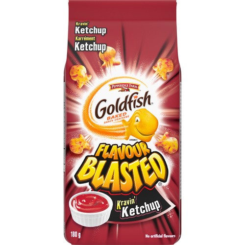 Pepperidge Farm Goldfish Crackers Blasted Ketchup Flavour 180 g
