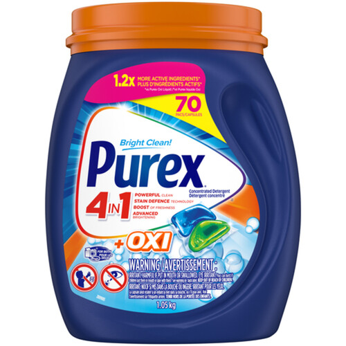 Purex 4 In 1 Laundry Detergent Oxi 70 Capsules Voilà Online Groceries