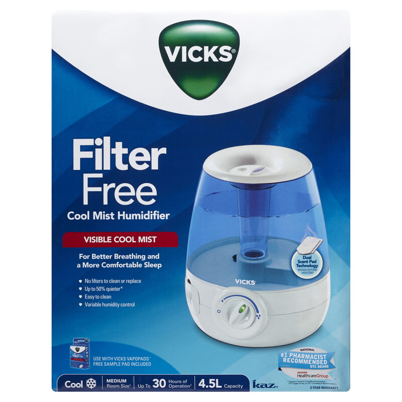 Vicks Filter Free Humidifier 1 EA Voilà Online Groceries & Offers