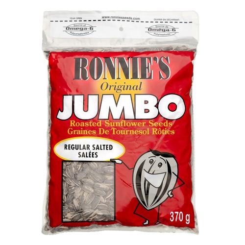 Ronnies Original Jumbo Sunflower Seeds Roasted Salted 370 g