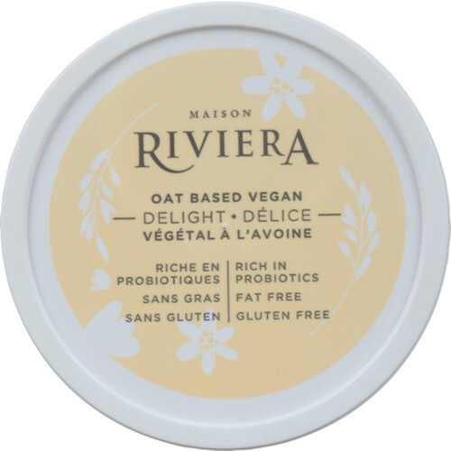 Riviera Vegan Delight Oat Based Yogurt Strawberry 500 g