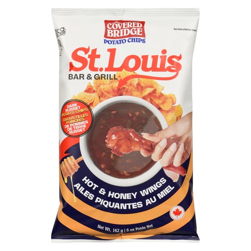 Covered Bridge Potato Chips St. Louis Hot & Honey Wings 142 g