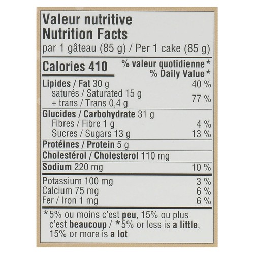 Chocolats Favoris Frozen Cheesecake Mini Vanilla 170 g