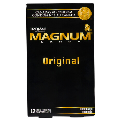 Trojan Magnum Condoms Original 12 EA