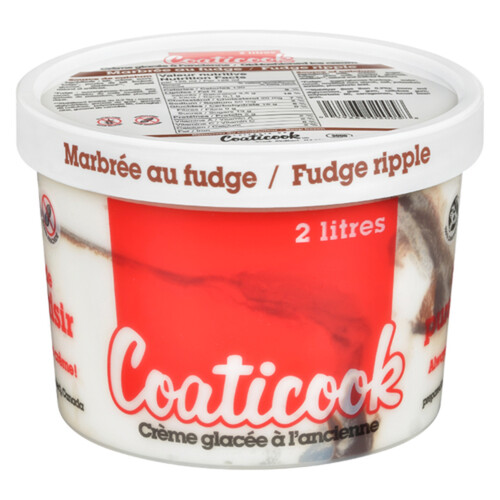 Coaticook Gluten-Free Ice Cream Fudge Ripple 2 L 