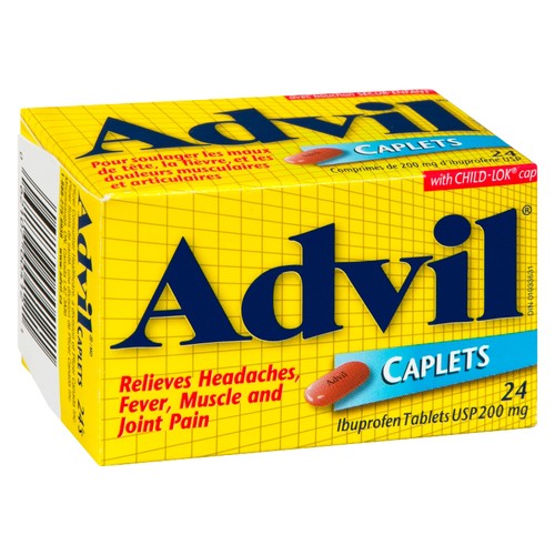 Advil Pain Relief 200 mg Caplets 24 EA