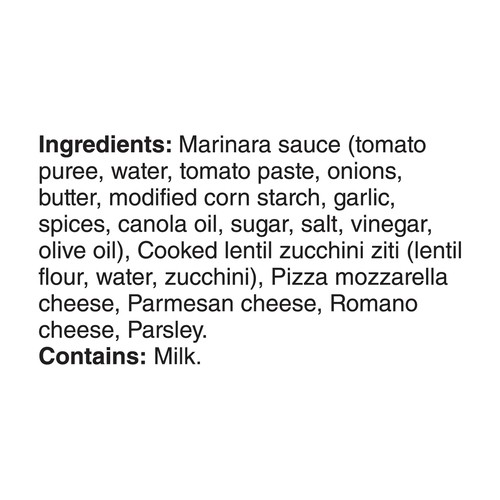 Marie Callender's Frozen Entree Three Cheese Ziti 709 g