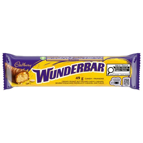Cadbury Wunderbar Candy Bar Chocolatey 49 g