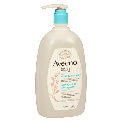 Aveeno Baby Daily Wash & Shampoo Natural Oat Lightly Scented 975 ml