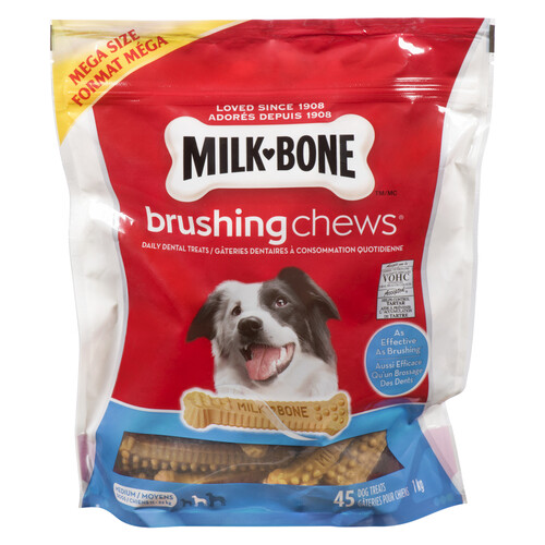 Milk Bone Brushing Chews Dental Treats Medium 45 Pack 1 kg