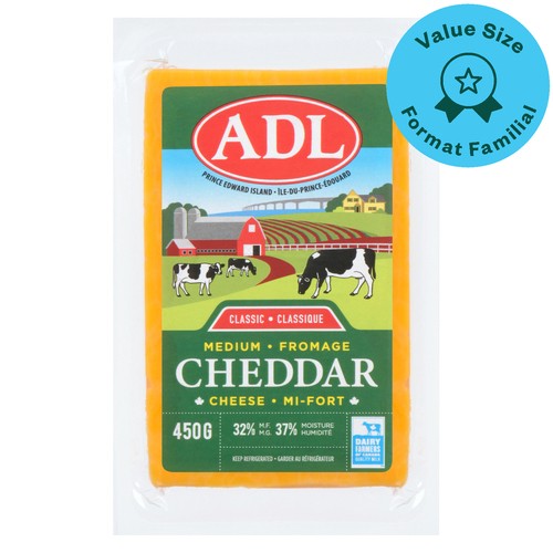 ADL Cheddar Classic Medium 450 g