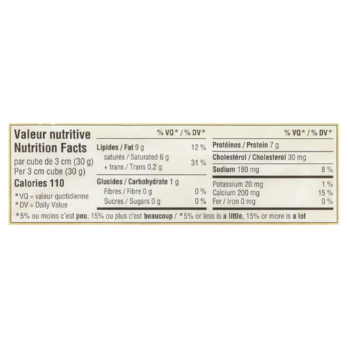 Riviera Lactose-Free Block Cheese White Cheddar 270 g