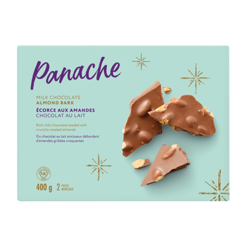 Panache Milk Chocolate Almond Bark 400 g