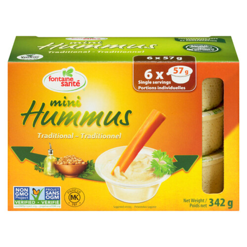 Fontaine Santé Hummus Traditional Mini 342 g