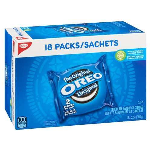 Christie Oreo Cookies Original 18 Pack 396 g