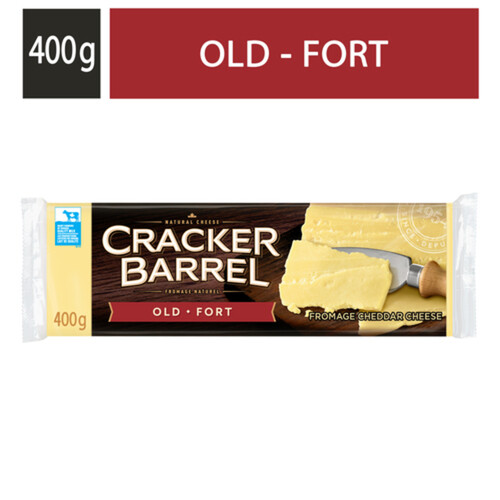 Cracker Barrel Block Cheese Cheddar Old White 400 g